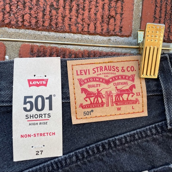 Levi’s 501 High-Rise Denim Cut Off Jean Shorts - Picture 9 of 15